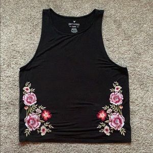 Fitted embroidered tank top x AEO